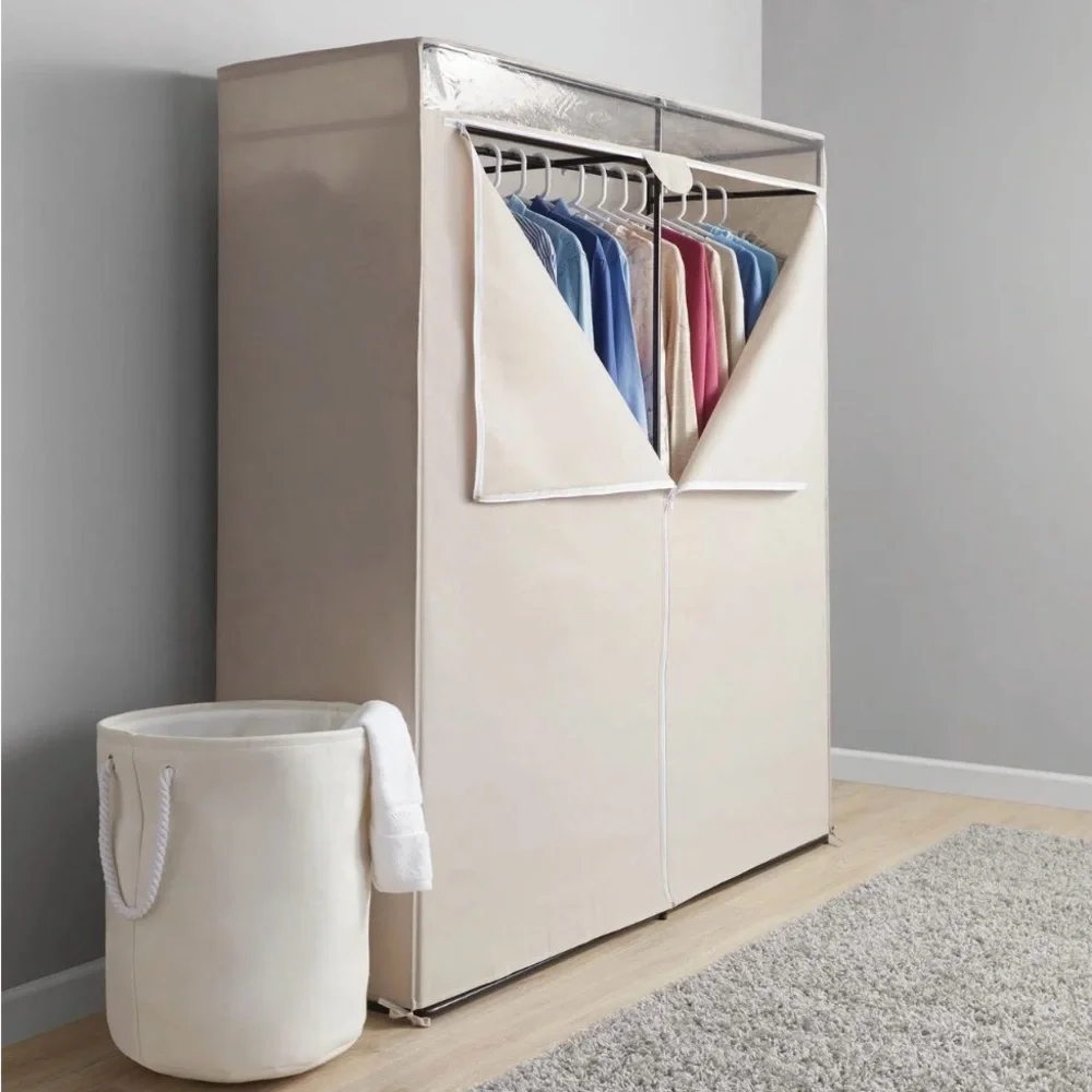 Mainstays Single Steel Tier Zippered Extra Wide Clothes Closet